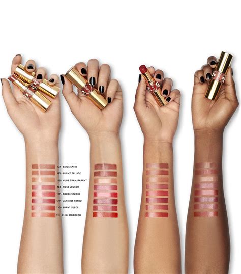 ysl rouge volupte shine swatches 44|YSL rouge volupte shine 122.